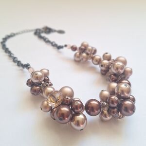 Champagne gold and Bronze Necklace